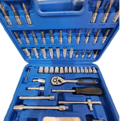 جعبه بکس|جعبه بکس بلند و کوتاه 53 پارچه درایو 1/4 با آلن بکسی NEW TOOLS